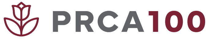 PRCA 100th Anniversary logo